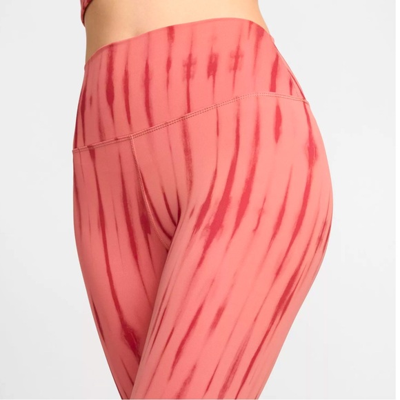 NWT Nike Women's One High-Waisted 7/8 Printed Leggings Size Large Pink/Magenta - Picture 4 of 10